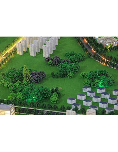 25 Árboles Modelo Mezclados NW para Escenario de Tren 2-6 cm
