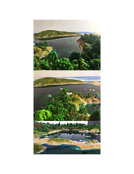 25 Árboles Modelo Mezclados NW para Escenario de Tren 2-6 cm