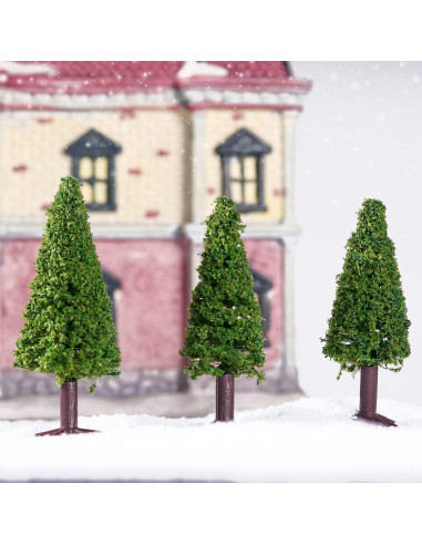15 Árboles de Cedro Miniatura BESPORTBLE para Paisajes