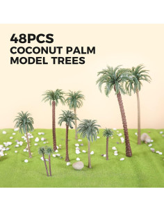 Yetaha 48 Piezas Árboles Modelo Palma de Coco Decoración 2