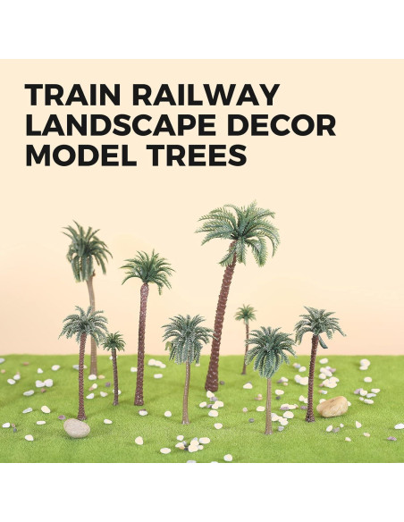 Yetaha 48 Piezas Árboles Modelo Palma de Coco Decoración Yetaha 48 Piezas Árboles Modelo Palma de Coco Decoración