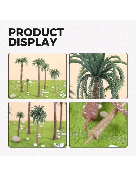 Yetaha 48 Piezas Árboles Modelo Palma de Coco Decoración Yetaha 48 Piezas Árboles Modelo Palma de Coco Decoración