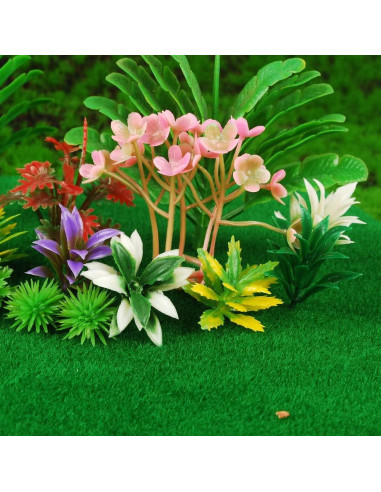 100 Árboles Mini Coloridos BAENRCY para Modelismo Escenario