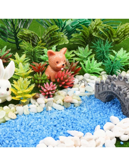 82 Piezas Plantas Miniatura Árboles QUOZUO para Jardín y Ferrocarril