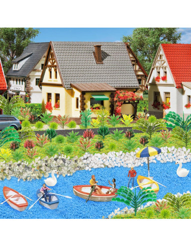 82 Piezas Plantas Miniatura Árboles QUOZUO para Jardín y Ferrocarril