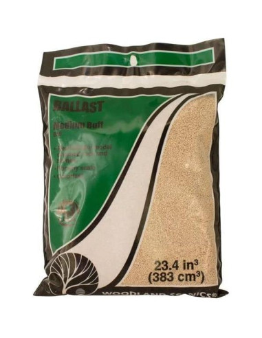 Grava Ballast 945 cm Woodland Scenics para Ferromodelismo