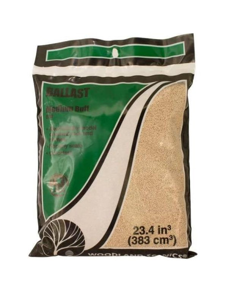 Grava Ballast 945 cm Woodland Scenics para Ferromodelismo