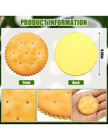 12 Marcadores de Pelotas de Golf Foilswirl Cookies Amarillo