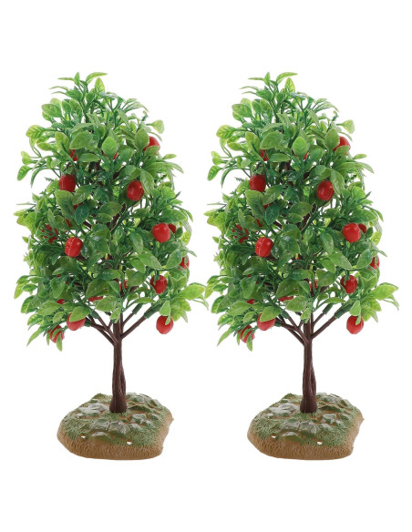Árbol de Manzana Artificial FOMIYES 2 Pcs Miniatura Decorativa