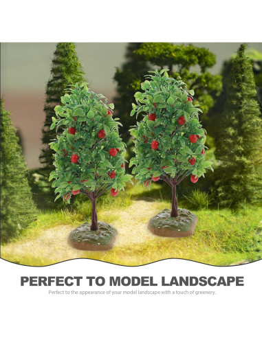 Árbol de Manzana Artificial FOMIYES 2 Pcs Miniatura Decorativa