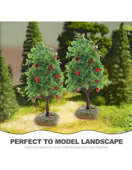 Árbol de Manzana Artificial FOMIYES 2 Pcs Miniatura Decorativa