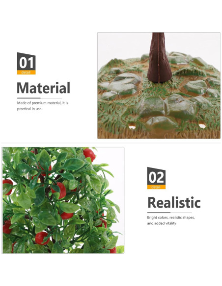 Árbol de Manzana Artificial FOMIYES 2 Pcs Miniatura Decorativa