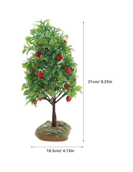 Árbol de Manzana Artificial FOMIYES 2 Pcs Miniatura Decorativa