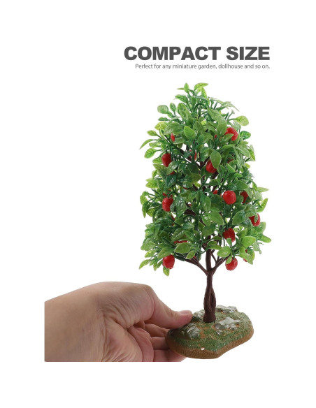 Árbol de Manzana Artificial FOMIYES 2 Pcs Miniatura Decorativa