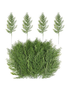 Ramas de Pino Artificial Hananona 40 Pcs 35 cm Verde Decoración