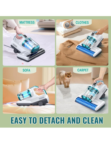 Aspiradora de Colchones JPHYLL KM-PA1600-SE 500W UV-C 16Kpa