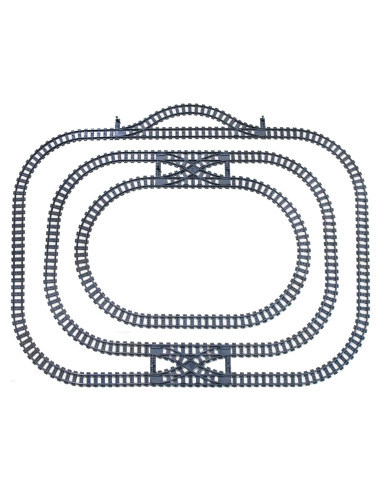 Accesorios de Vías de Tren MXIZYDAOY con Cruce Ferroviario