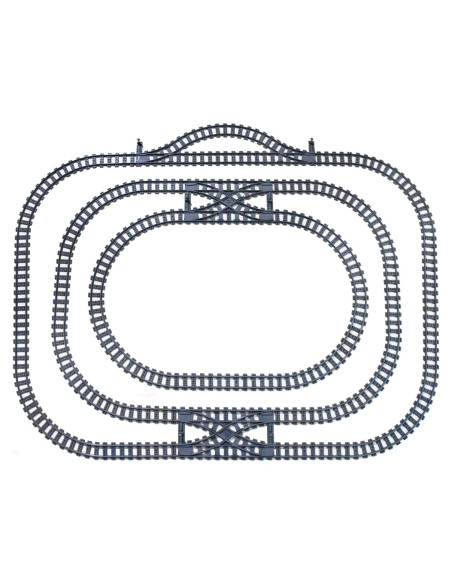 Accesorios de Vías de Tren MXIZYDAOY con Cruce Ferroviario