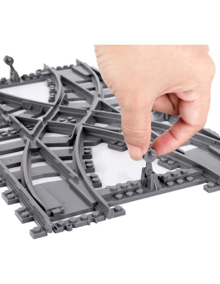 Accesorios de Vías de Tren MXIZYDAOY con Cruce Ferroviario