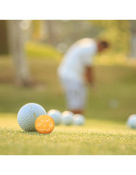 12 Marcadores de Pelotas de Golf Foilswirl Cookies Amarillo