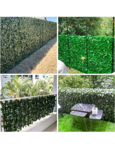 Pantalla de Privacidad E&K 99x297 cm Hojas Artificiales 2