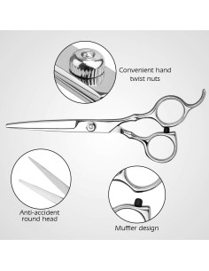 Tijeras de Corte de Cabello Himart Kit Profesional Plata 2