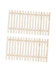 Cerca Decorativa Miniatura de Madera BESPORTBLE 2 Pcs 15.5x7.8 cm