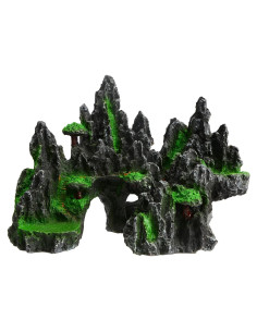 Adorno de Acuario Saim Roca Vista de Montaña 25x16x19cm