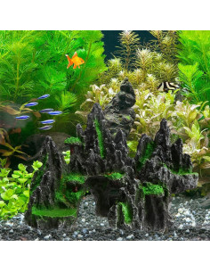 Adorno de Acuario Saim Roca Vista de Montaña 25x16x19cm 2