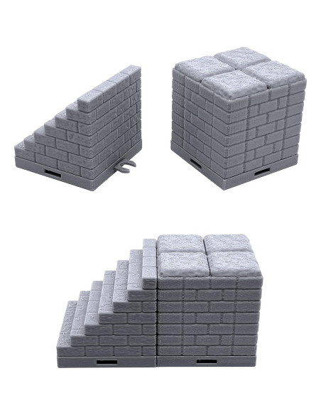 Baldosas de Calabozo EnderToys - Escenografía 3D para RPG 28mm