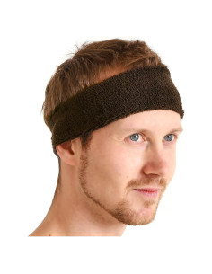 Banda para Correr CHARM - Banda Absorbente de Sudor Marrón