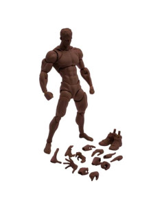 Figura de acción masculina 1/12 RoofWorld piel negra 16cm