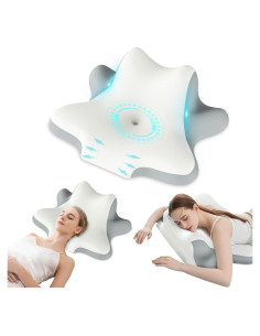 Almohada Cervical Ergonómica FULOG de Espuma de Memoria Gris