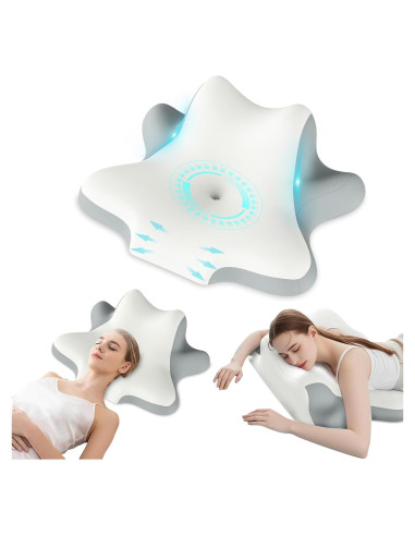 Almohada Cervical Ergonómica FULOG de Espuma de Memoria Gris
