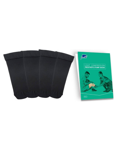 Calcetines protésicos JianiMed 1 capa compresión ligera 4 piezas