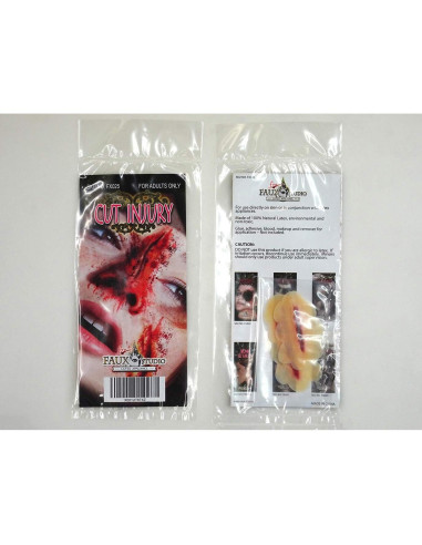 Dispositivo Prostético de Herida Cortada Fxe Faux Studio 2 Piezas