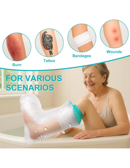 Cubierta Impermeable para Yeso de Pierna Quiheat 30-60 cm