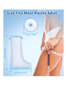 Cubierta de Yeso Impermeable Extra Grande Blueash para Ducha 2