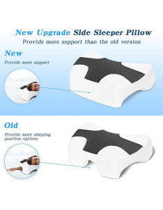 Almohada Ergonómica EliteGuard con Agujero para Brazo - Gris 2