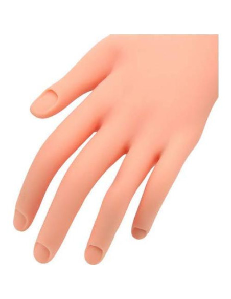 Mano de Práctica de Manicura LASSUM de Plástico Suave 24cm