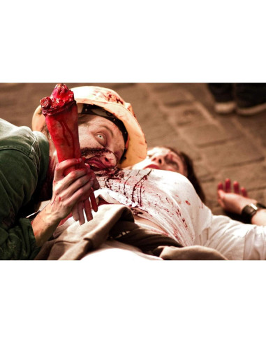 Manos Falsas de Halloween XONOR 32cm 2 Piezas Sangrientas