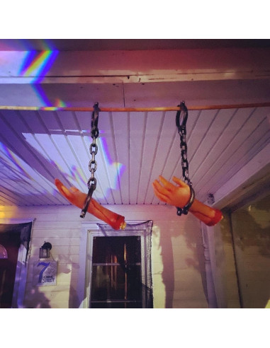 Manos Falsas de Halloween XONOR 32cm 2 Piezas Sangrientas