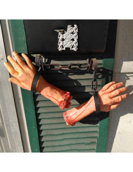 Manos Falsas de Halloween XONOR 32cm 2 Piezas Sangrientas Manos Falsas de Halloween XONOR 32cm 2 Piezas Sangrientas