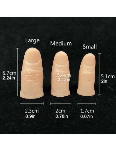 Punta de Dedo Falsa SUMAG Grande - Resina Polímero Realista