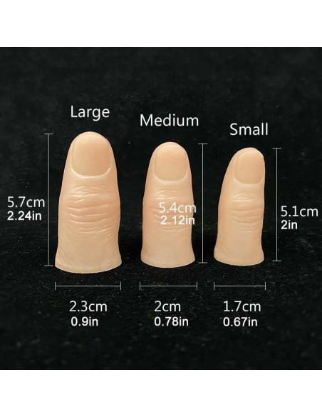 Punta de Dedo Falsa SUMAG Grande - Resina Polímero Realista