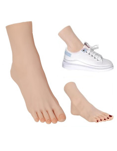 Pie de Práctica para Uñas DXdixiu - Silicona Realista 20.8x16cm