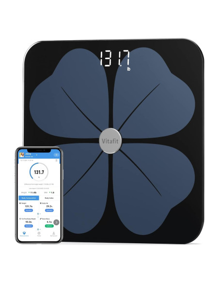 Balanza de Grasa Corporal Inteligente Vitafit ITO 30x30cm