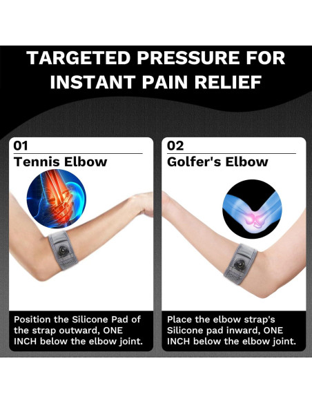Faja para Codo Ajustable GANGSHENG para Tendinitis - Tamaño Regular (M/L)