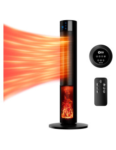 Calentador de Espacio Portátil QTREE 1500W con Control Remoto