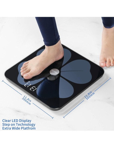 Balanza de Grasa Corporal Inteligente Vitafit ITO 30x30cm